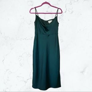 BHLDN Cali Satin Charmeuse Midi Dress